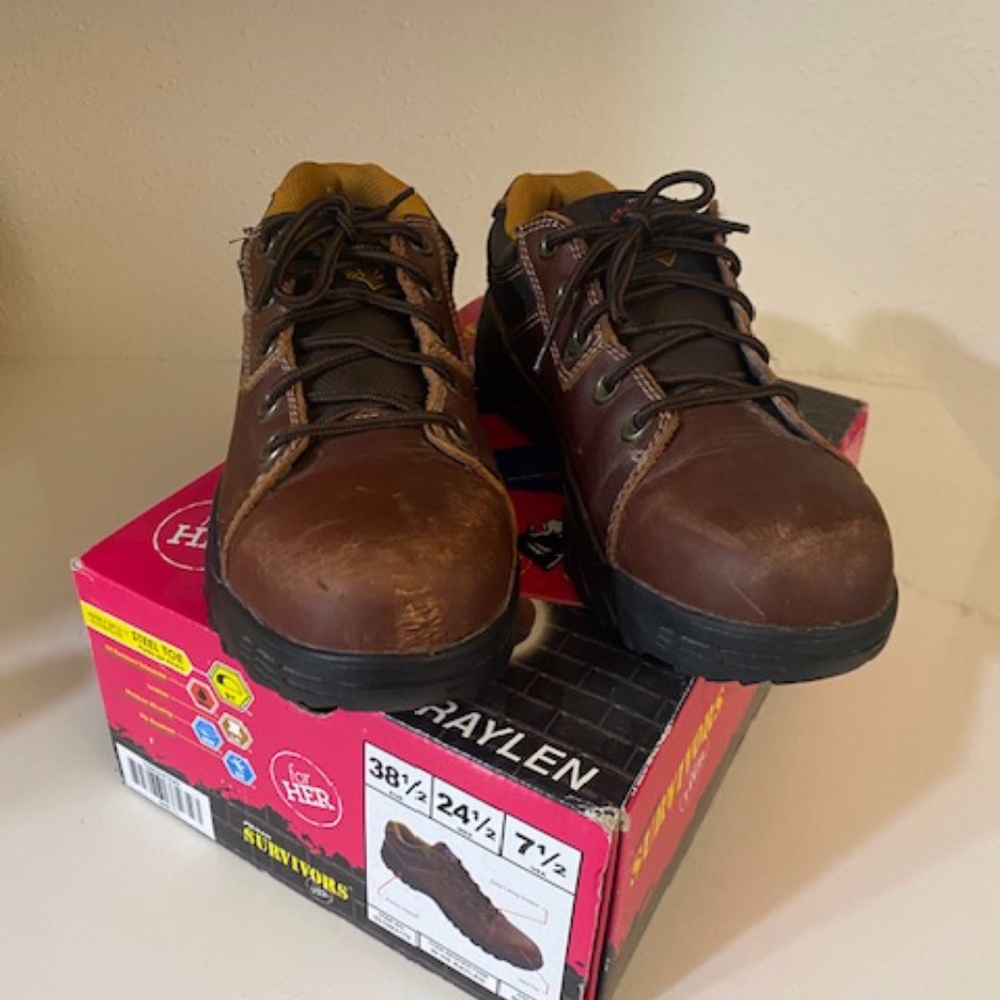 RAYLEN STEEL TOE WORK SHOE
